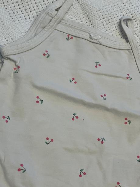 Dievčenské body s čerešňami h&m (74), h&m,74