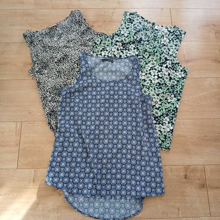 3x letné blúzkové tielka, only,s