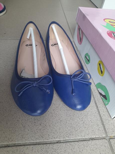 Úplne nové kožené balerinky ,deichmann,v.38,tmavom, deichmann,38