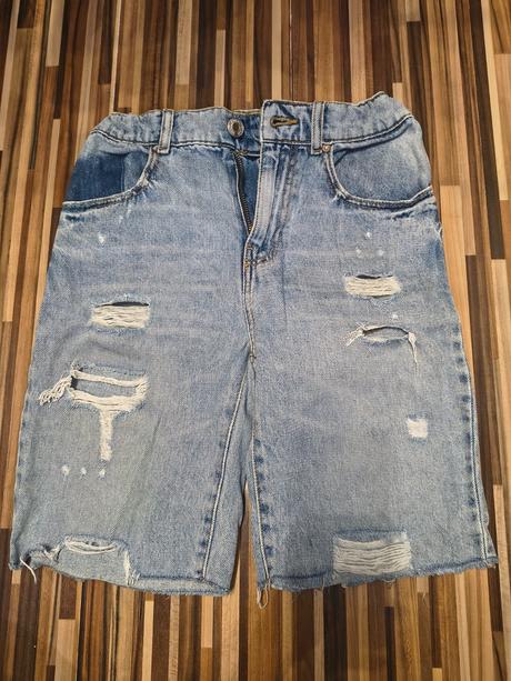Riflové krátke nohavice, zara,152