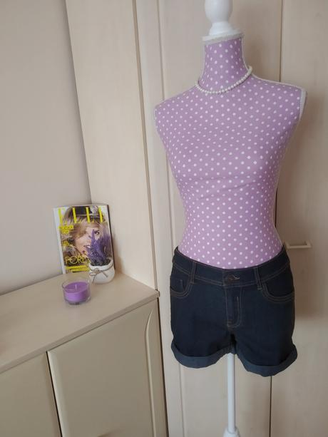 Dámske riflové šortky, 38