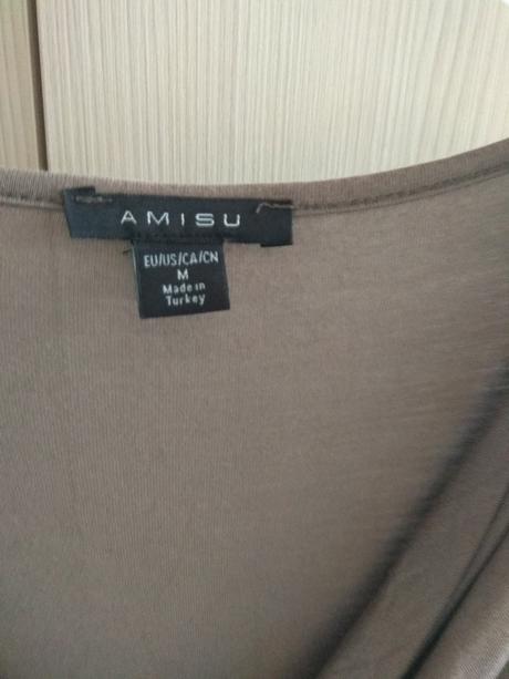 Hnedé tričko 3/4 rukav, amisu,m