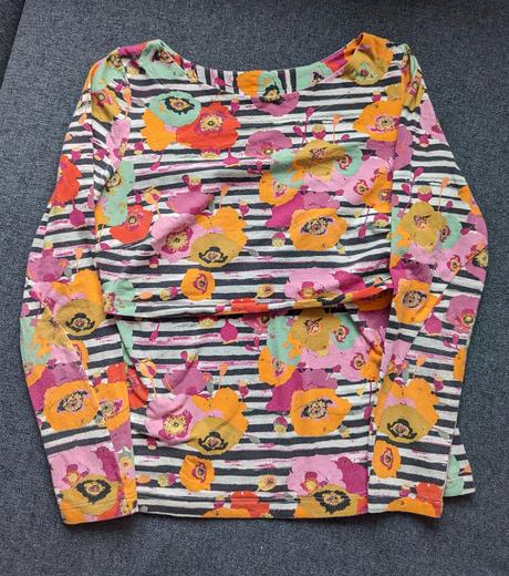 Sashe dojčiace tričko stripes poppy l, l