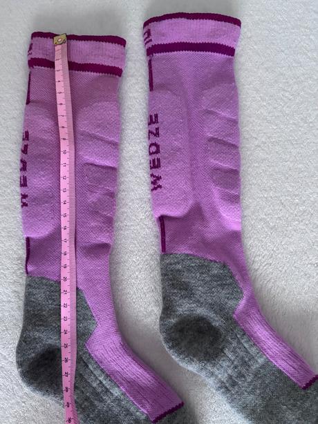 Detské lyžiarske ponožky 100 ružové, wedze,31