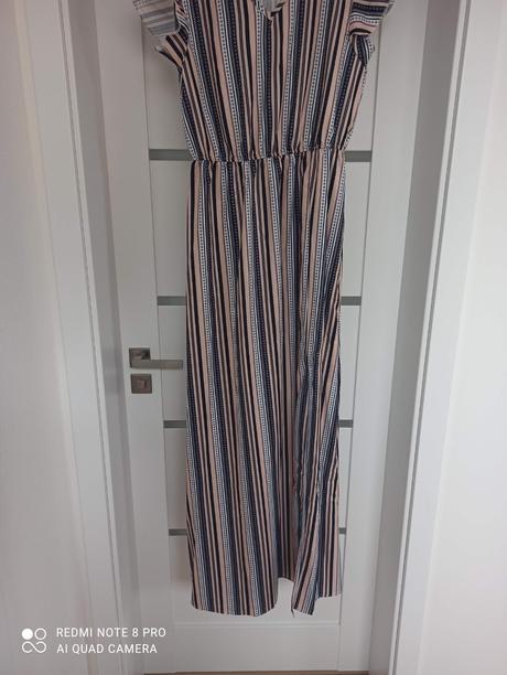 Pásikavé letné šaty uni,