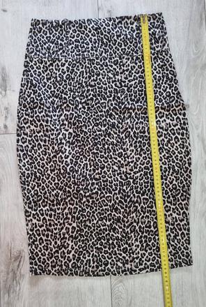 Leopardia midi sukňa č.10/38, 38