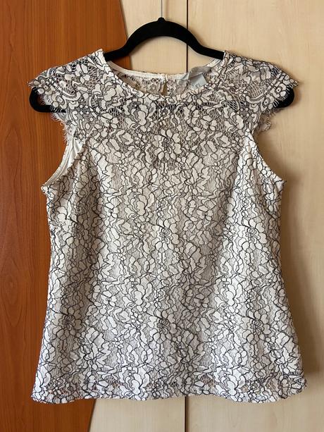 Vzorovaná blúzka, h&m,s