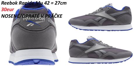 Reebok classic rapide mu tmavosivé, reebok,42