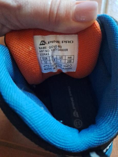 Trekové topánky alpine pro, alpine pro,32