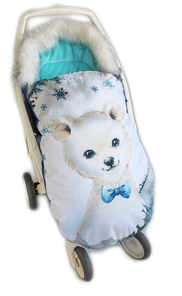 Fusak baby nellys winter friends lux velvet s kožu, nellys