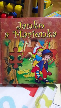 Kniha s puzzle janko a marienka, 
