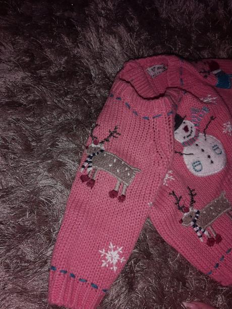 Vianočný svetrík 3-6m, next,68