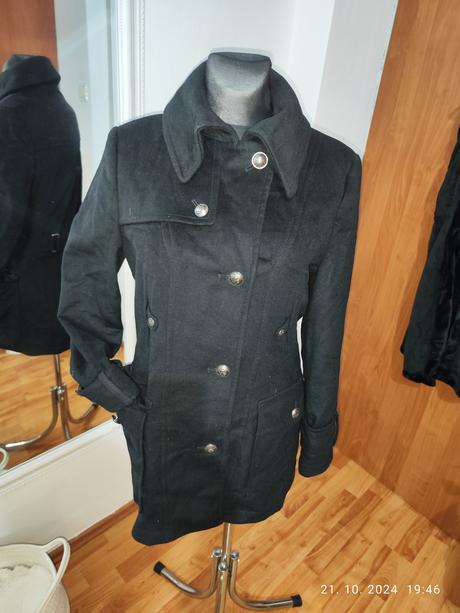 Vlnený kabát 70 percent vlna, l