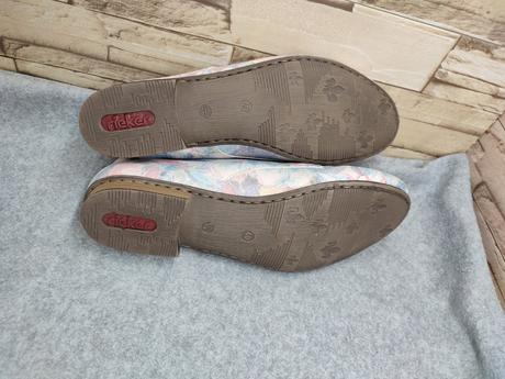 Rieker 40 - dámske kvetinové poltopánky, rieker,40