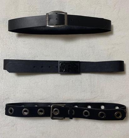 Čierne opasky do nohavíc, 