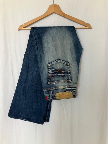 Dámske modré y2k low waist rifle vintage, l