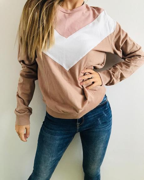 Krásna pruhovaná mikina, h&m,m