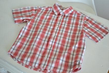 Detská červená košeľa 122/128, 122