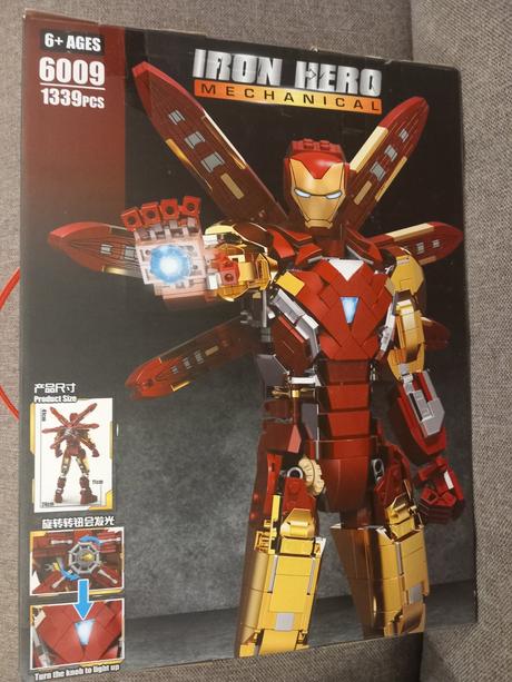 Iron hero mechanical 1339pcs, 