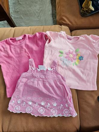 3 tričká 86/92, 86