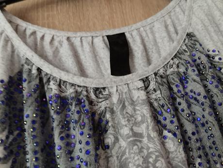 Zarga tričko s farebnými kamienkami, m