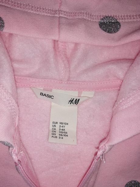 Dievčenská mikina h & m, h&m,98