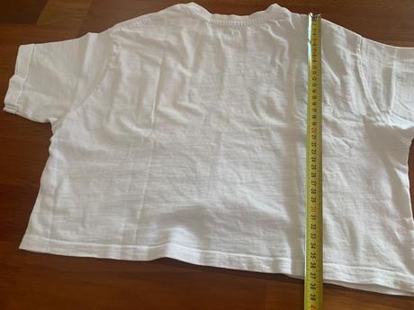 Biele crop top tričko, 152