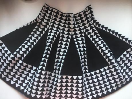 Vzorovaná sukňa, s