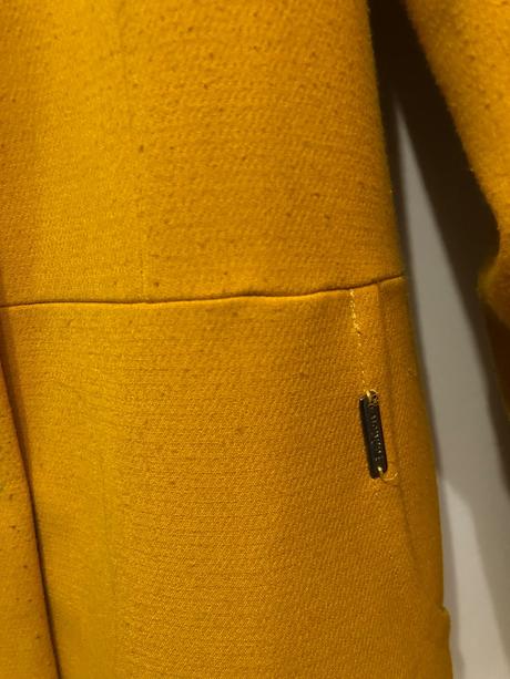 Dámsky horčicový kabat, l