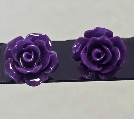 Oceľové náušnice - ružičky,