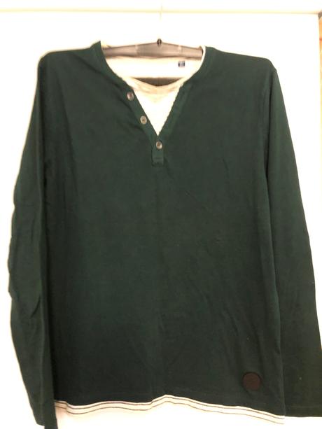 Zelené tričko z dlhým rukávom, tom tailor,164