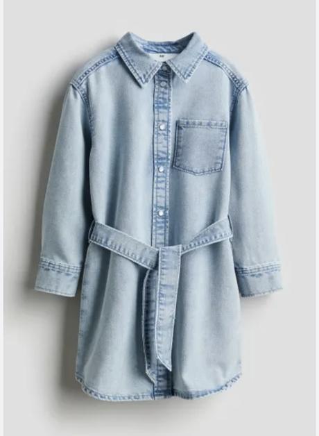 Rifľové šaty, h&m,128