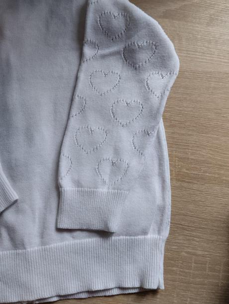 Svetrik so srdiečkami, h&m,92
