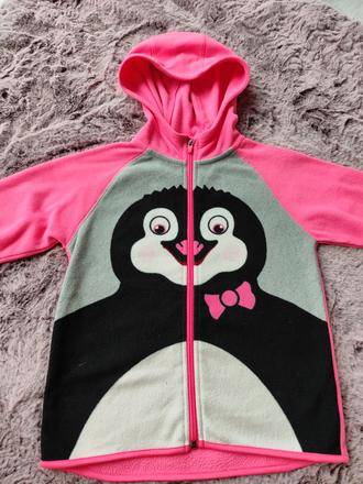 Flísová mikina sport 122/128, h&m,128