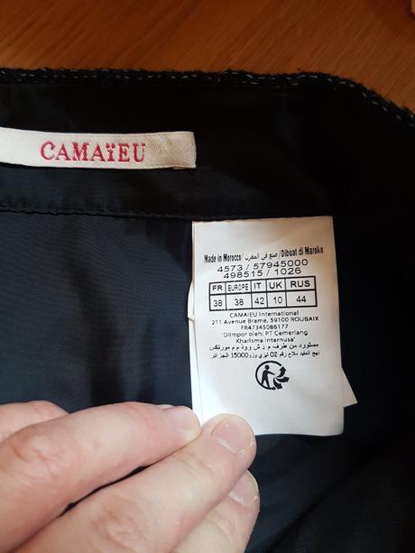 Tmavomodrá sukňa veľ. 38, camaieu,38