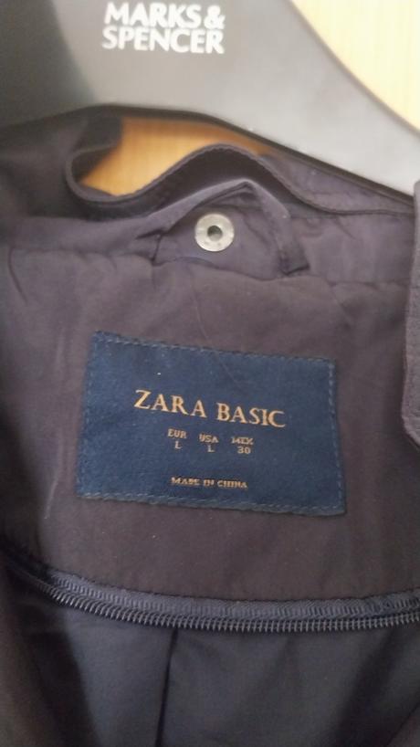 Tenky nepremokavy kabatik zara basic v.l, zara,l