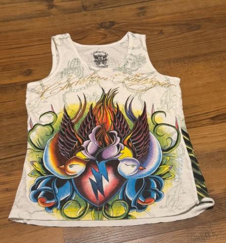 Christian audigier tricko top, ed hardy,m