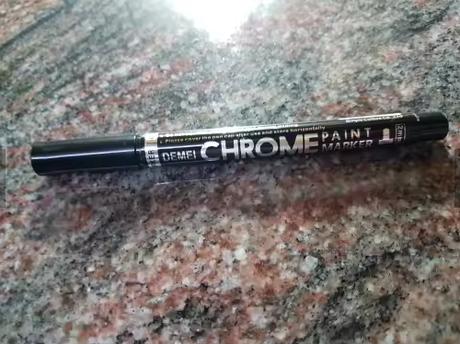 Chrómové fixky strieborné (chrome paint marker), 