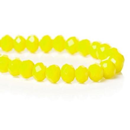 Korálka rondelková žltá 4x3 mm, 
