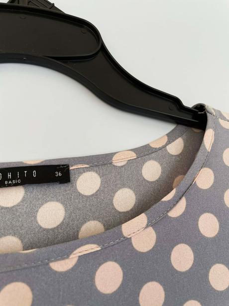 Hodvábna bodkovaná blúzka, mohito,m