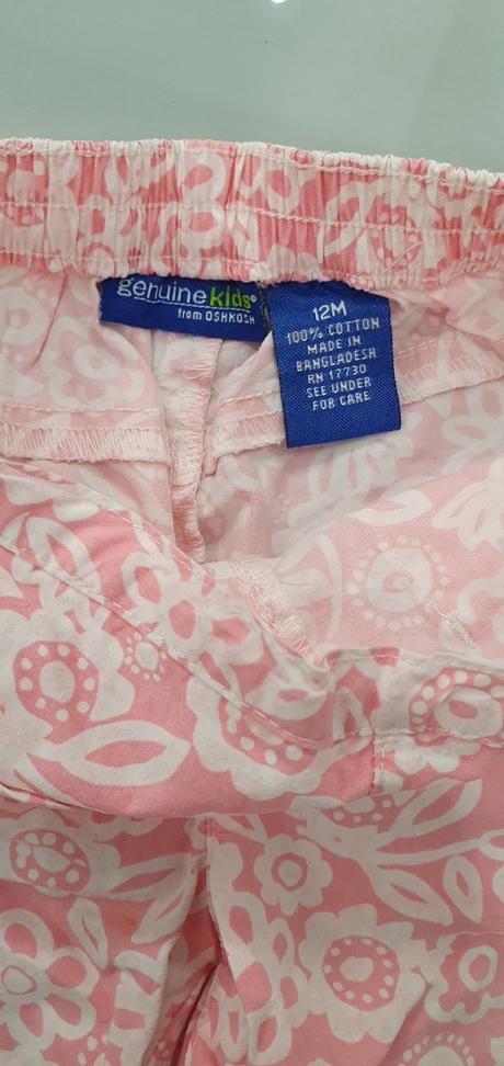 Krásne trištvrťové letné nohavice, oshkosh,80