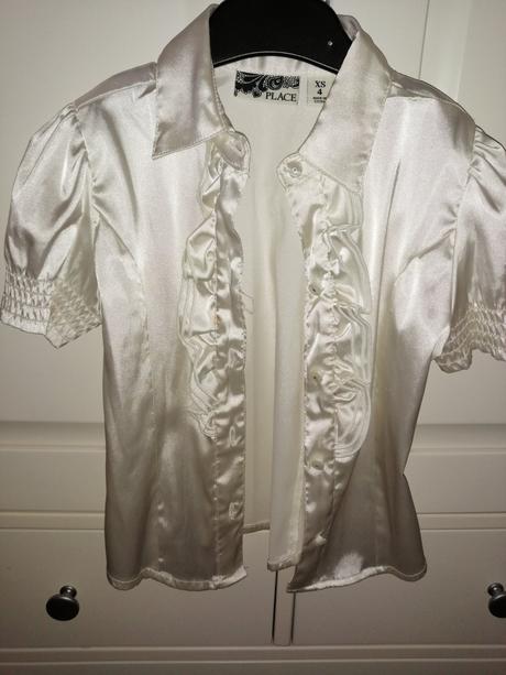 Saténová blúzka childrens place s volánikom, children's place,110