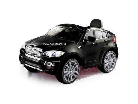 Elektrické autíčko bmw x6, lak, 12v, čalúnené,