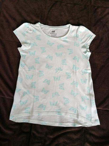 Tričko s motýlikmi, h&m,128