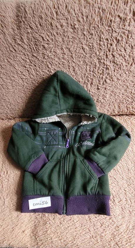 Mikina s teplou vložkou, denim,122