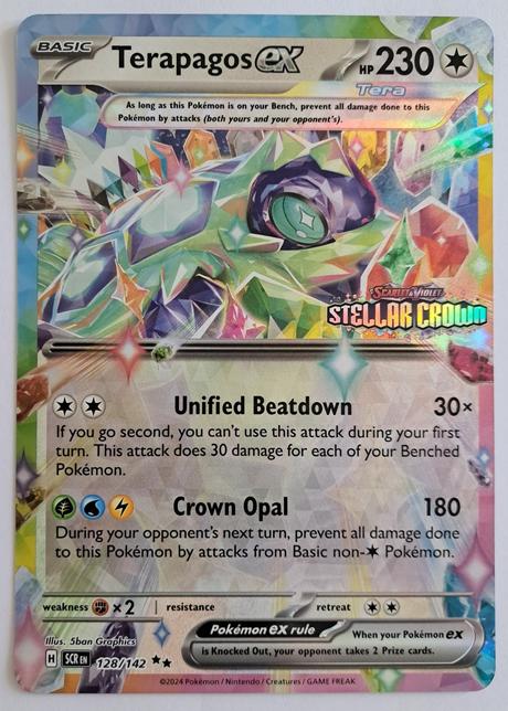 Pokémon jumbo karta terapagos ex, 