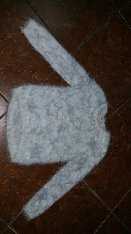 Chlpaty pulover 110/116, h&m,110