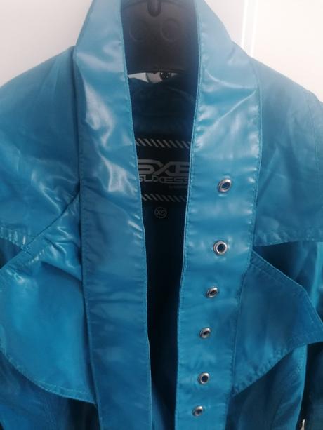 Plášť tyrkysový, reserved,xs