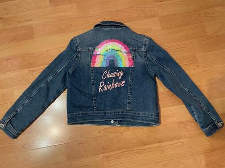 Elasticka riflova bunda, denim,128