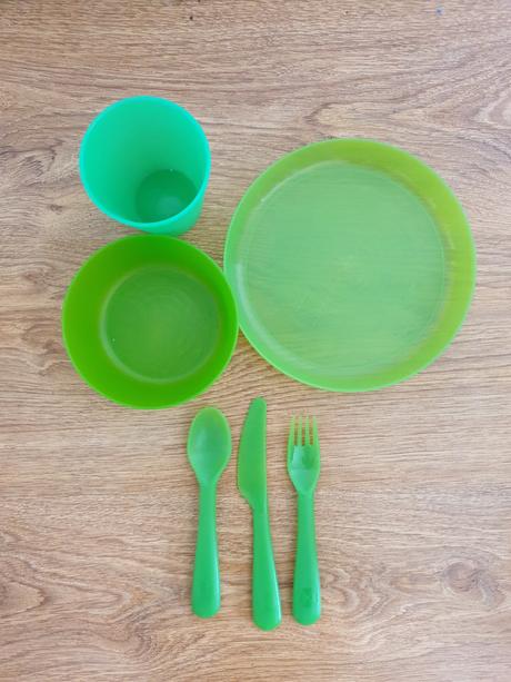 Jedálenský set - zelený, 